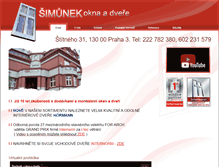 Tablet Screenshot of okna-simunek.cz